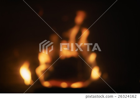blurred flames in fireplace with beautiful bokeh blurred flames in fireplace with beautiful bokeh 26324162