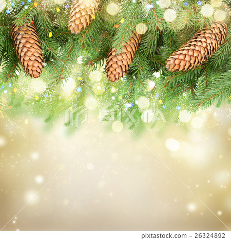 Christmas tree with lights Christmas tree with lights 26324892