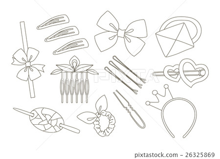 Hair Accessories Object Set Hair Accessories Object Set 26325869