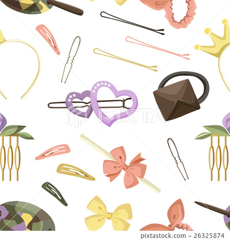 Hair Accessories Object Set pattern Hair Accessories Object Set pattern 26325874