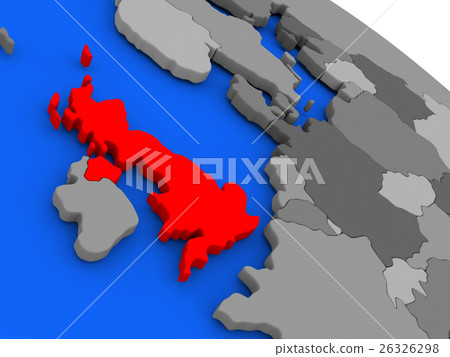 United Kingdom in red 26326298