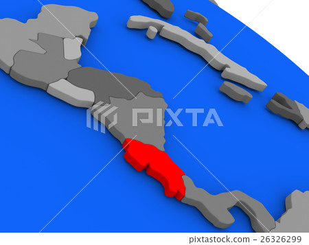 Costa Rica in red 26326299
