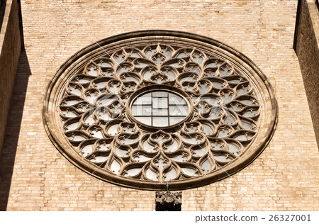 Rose window. St Mary of the Sea church. Barcelona Rose window. St Mary of the Sea church. Barcelona 26327001