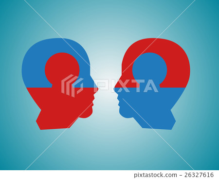 Perfect business partnership as a connecting  26327616