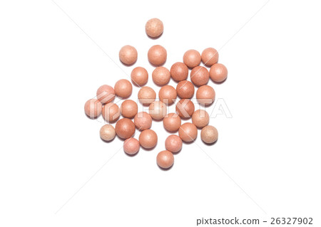 Bronzing pearl make up powder isolated on a white background. Powder Pearls. 26327902