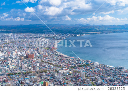 [北海道]函館的城市風景[從函館山] 26328525
