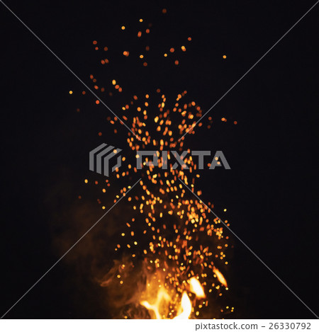 sparks from bonfire in the night with dark sparks from bonfire in the night with dark 26330792