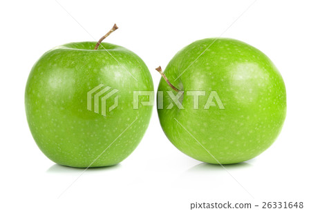 green apple on white background 26331648