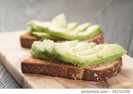open sandwiches with avocado and spices open sandwiches with avocado and spices 26332299
