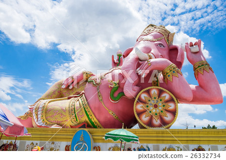 Lord ganesh big statue pink sleep 26332734