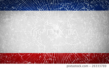 Flags Crimea with broken glass texture. Vector Flags Crimea with broken glass texture. Vector 26333789