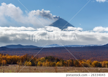 Explosive-effusive eruption volcano of Kamchatka Explosive-effusive eruption volcano of Kamchatka 26334043