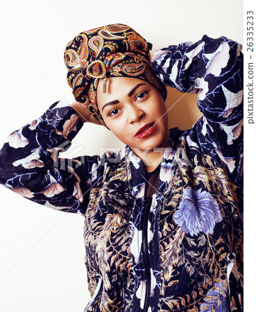 beauty bright african woman with creative make up 26335233