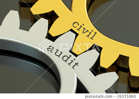 Civil Audit concept on the gearwheels Civil Audit concept on the gearwheels 26335868