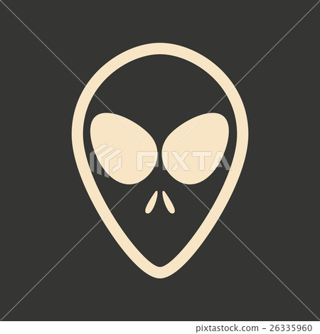 Flat in black and white mobile application 26335960