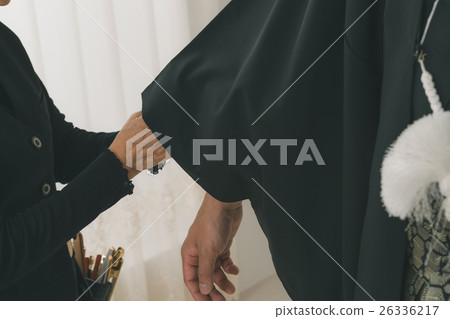 fitting, man's formal divided skirt, japanese clothing 26336217