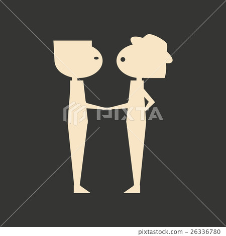 Flat in black and white mobile application 26336780