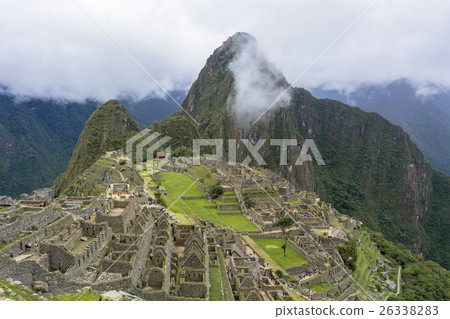 Machu Picchu remains and Wainapicchu Machu Picchu remains and Wainapicchu 26338283
