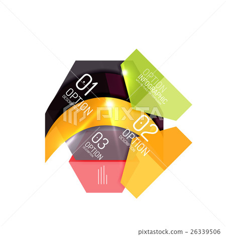 Abstract background, geometric infographic option 26339506