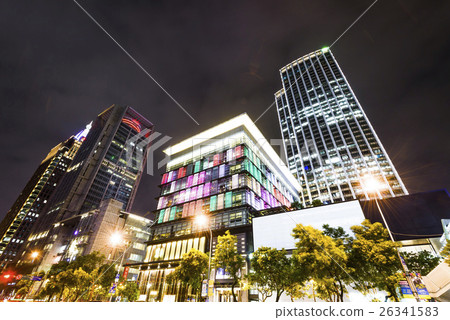 Taipei Xinyi District Night View, Taizhou Taiwan. 26341583