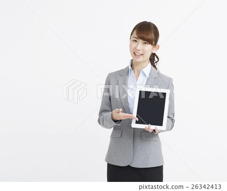 Women Business Tablet New employee Young lady businessmen Women Business Tablet New employee Young lady businessmen 26342413