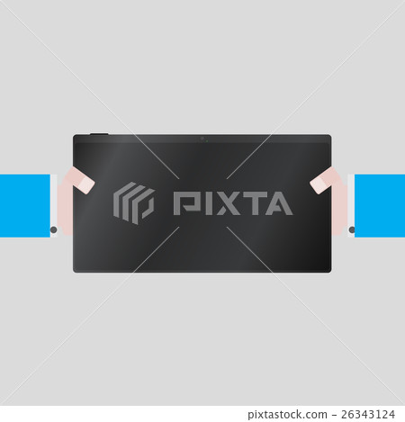 Hands holding tablet Hands holding tablet 26343124