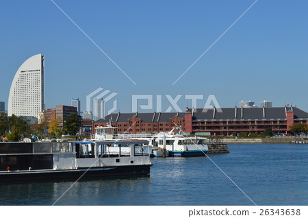 Docking spot and red brick warehouse 26343638