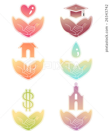 Hands Basic Needs Help Icons 26343742