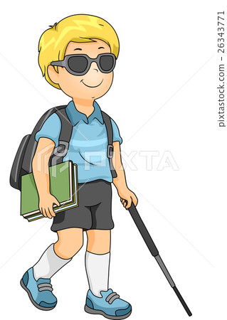 Kid Blind Boy Student 26343771