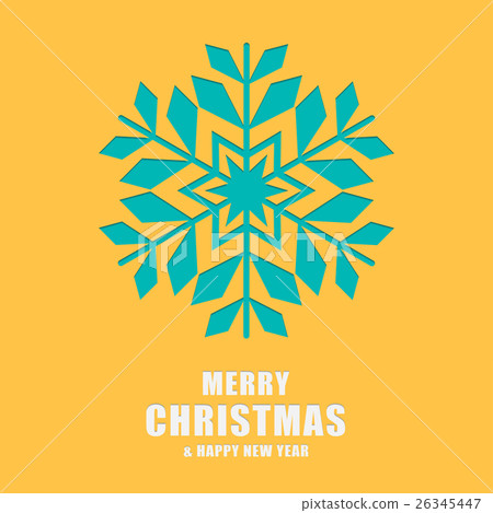 Christmas and New Year greeting card. 26345447