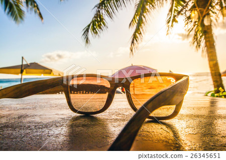 Sunglasses on beach Sunglasses on beach 26345651