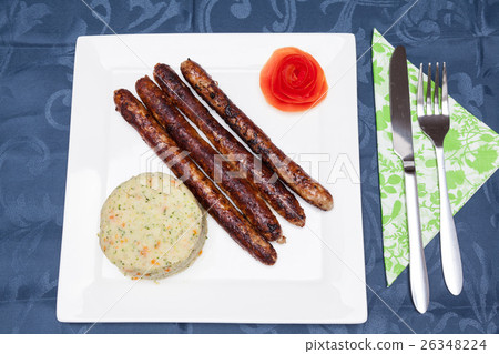 Dinner on a plate 26348224