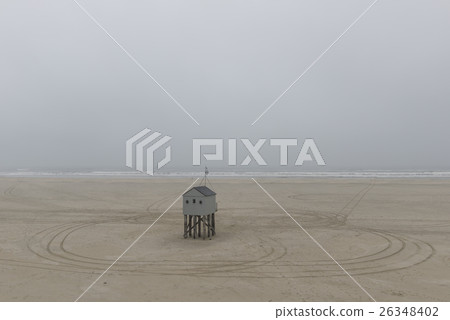 Famous sea cottage on Terschelling in Netherlands Famous sea cottage on Terschelling in Netherlands 26348402