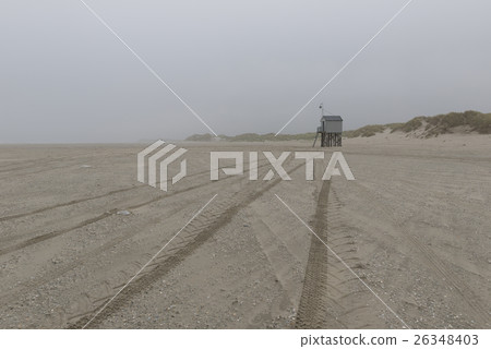 Famous sea cottage on Terschelling in Netherlands Famous sea cottage on Terschelling in Netherlands 26348403