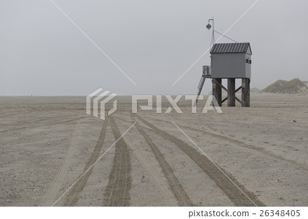 Famous sea cottage on Terschelling in Netherlands 26348405