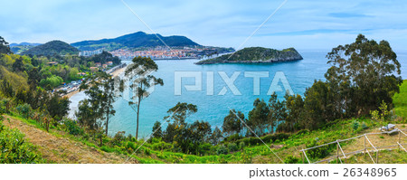 Lekeitio town coastline, Biscay, Spain. Lekeitio town coastline, Biscay, Spain. 26348965