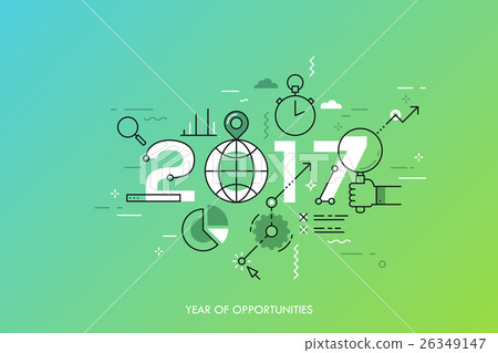 Infographic concept 2017 year of opportunities 26349147