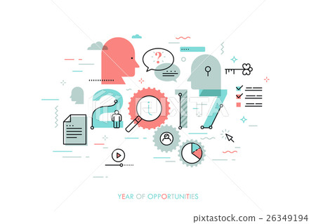 Infographic concept 2017 year of opportunities 26349194
