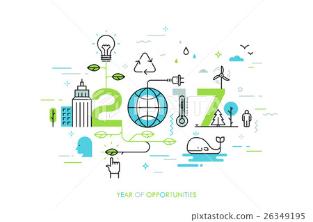 Infographic concept 2017 year of opportunities 26349195