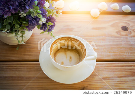 Empty coffee cup after drink coffee. Empty coffee cup after drink coffee. 26349979