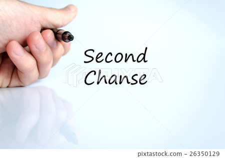 Second chanse text concept Second chanse text concept 26350129
