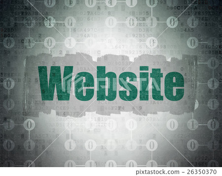 Web development concept: Website on Digital Data Web development concept: Website on Digital Data 26350370