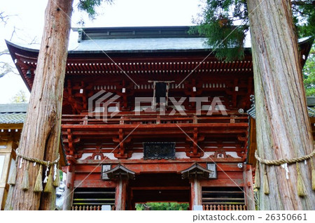 Shinano Shinano Kannon Kinpuyama Ushibo Temple(No。27 Bldg。)Sanmon gate Shinano Shinano Kannon Kinpuyama Ushibo Temple(No。27 Bldg。)Sanmon gate 26350661
