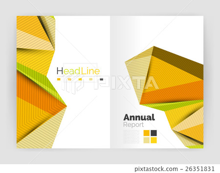 Geometric triangle business brochure template Geometric triangle business brochure template 26351831