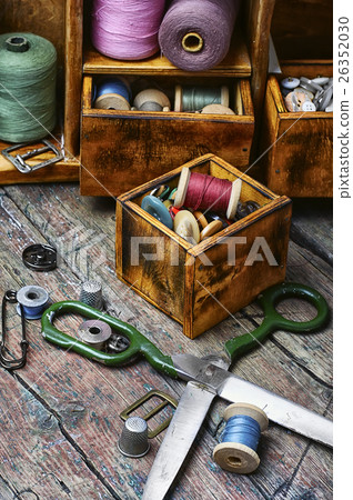 cupboard with threads and buttons cupboard with threads and buttons 26352030