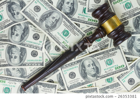 Law Gavel and Euro Money 26353381