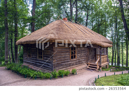old log house with one window 26353564