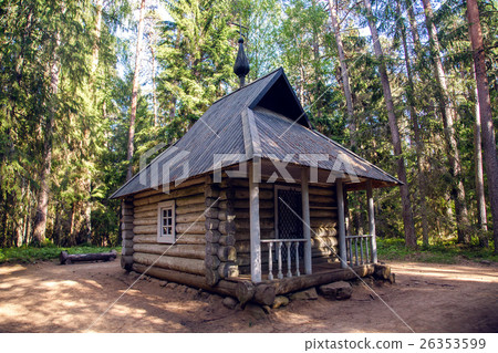 old log house with one window old log house with one window 26353599