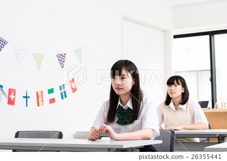 English conversation school students English conversation school students 26355441