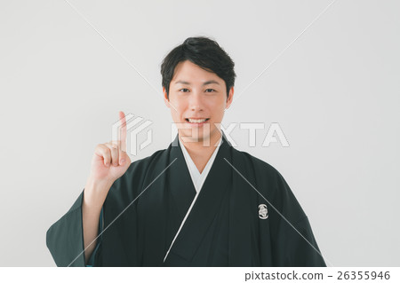 bridegroom, groom, pointing 26355946